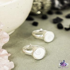 Gomti ~ Chakra Silver Adjustable Ring (Bring Wealth & Protection)