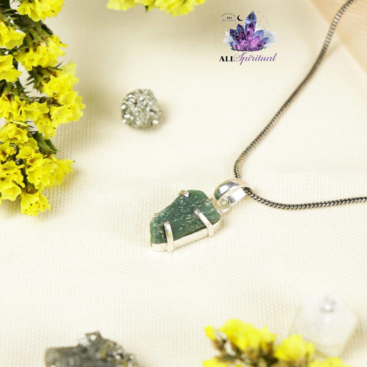 Natural Emerald Silver Pendents ( True Nobility Rich Green Precious Gemstone)