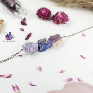 Necklace Luxe Life Silky Smooth Lapidolite Lapis Lazuli Amethyst