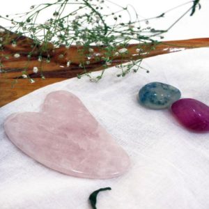 Rose Quartz Gemstone Guasha (Massage Stone)