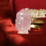 Rose Quartz Gemstone Buddha Head Image