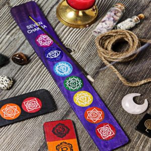 Seven Chakra Wooden Incense Stand
