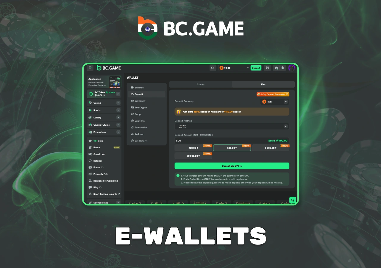 Possibility of account funding via AstroPay and Paytm